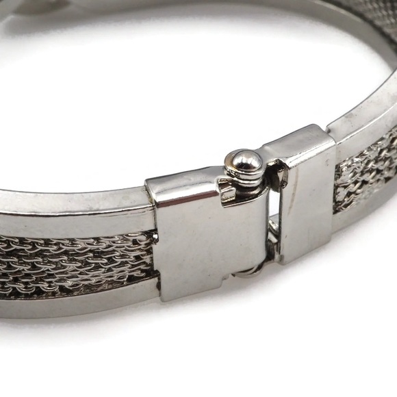 Hinged Bracelet, Multi-textured, 6.5in - Picture 7 of 14